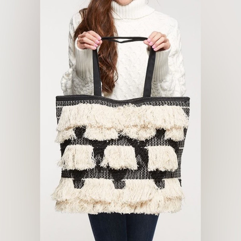 Lovestitch Willow Fringe Front Tote